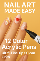 12-Color Nail Art Graffiti Pen Set