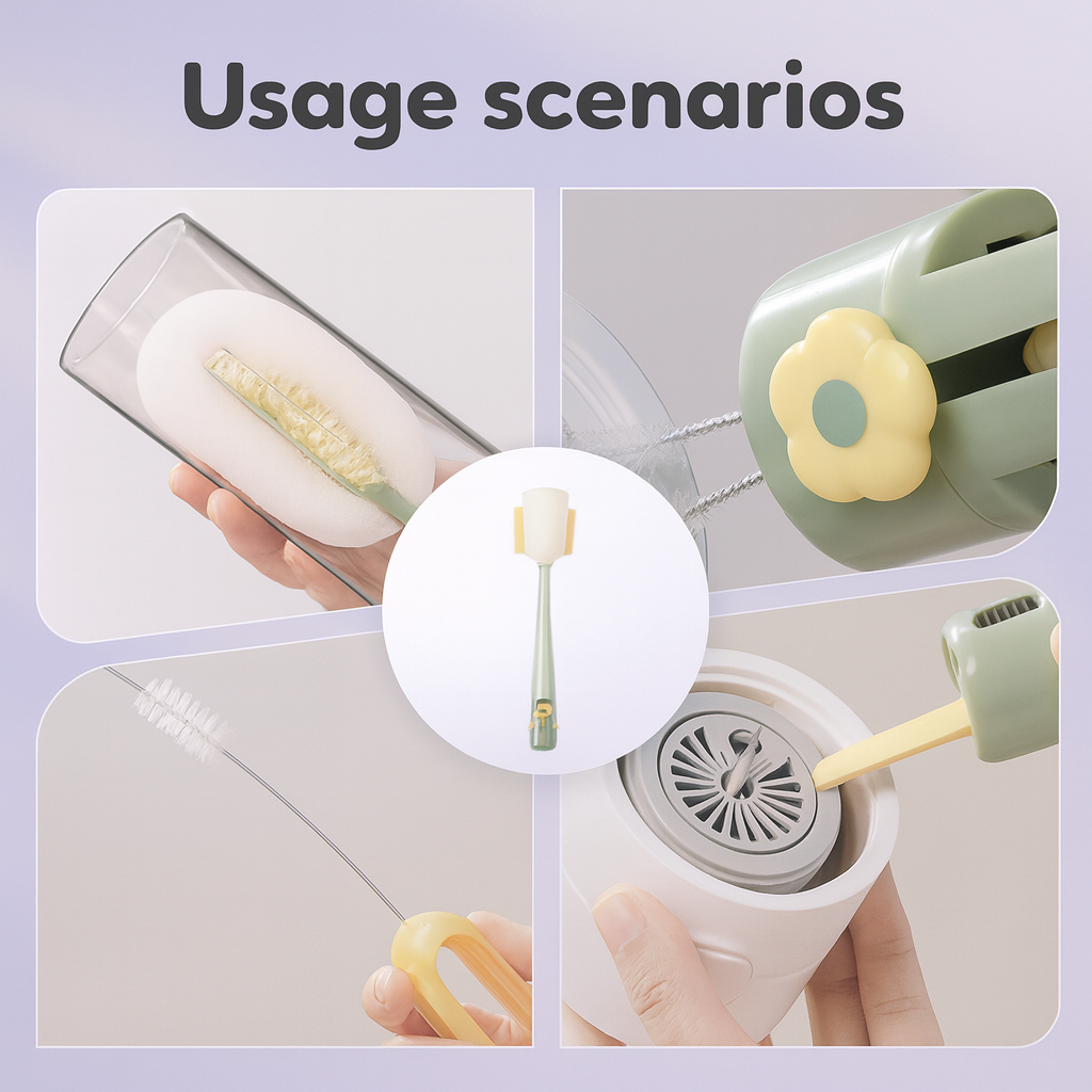 5-in-1 Flower Cup Cleaning Brush – Deep Clean, Zero Dead Angles