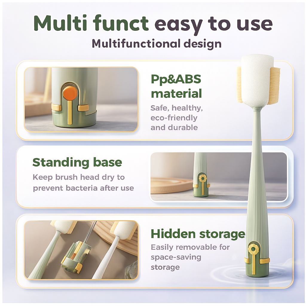 5-in-1 Flower Cup Cleaning Brush – Deep Clean, Zero Dead Angles