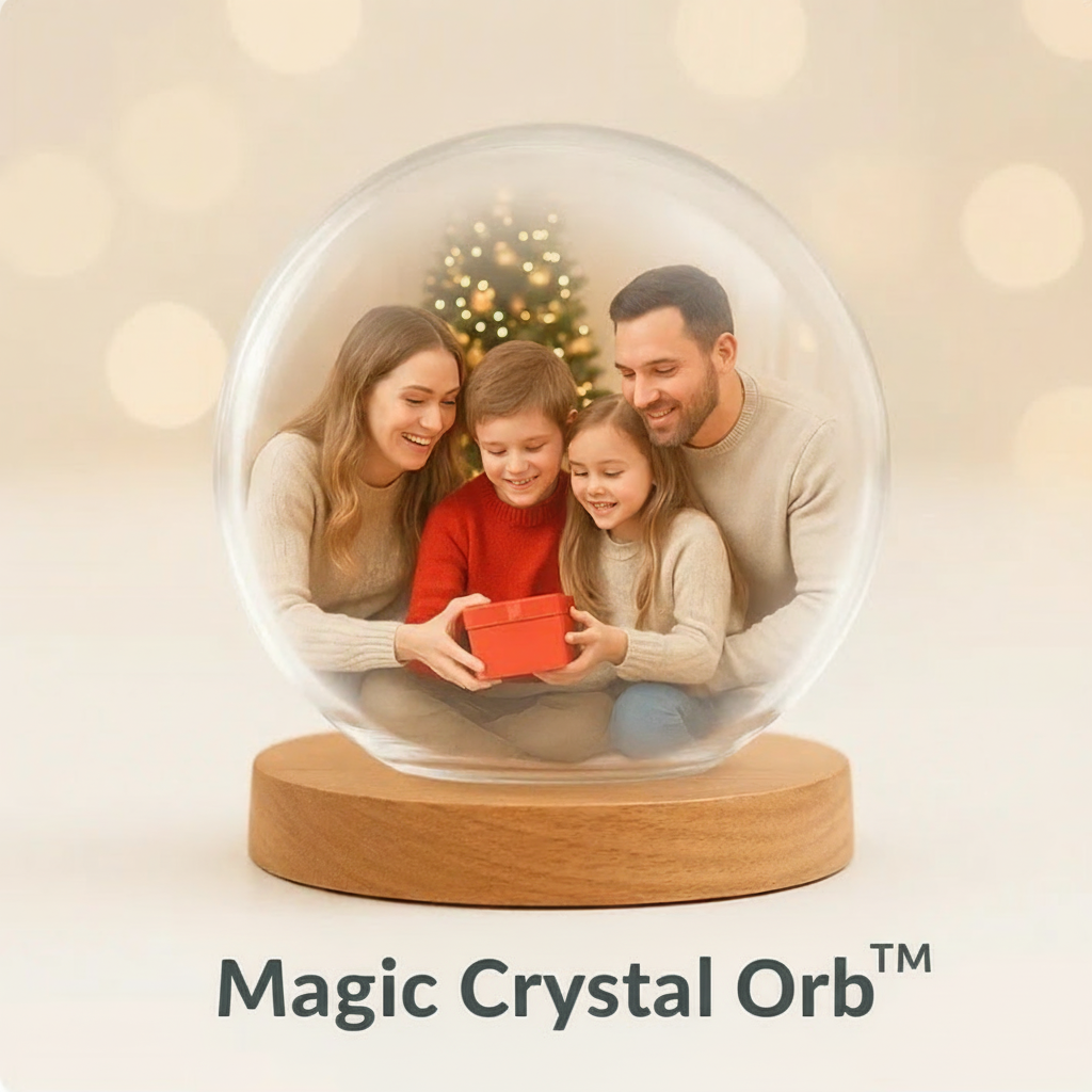 Magic Crystal Orb™-Video playing orb memory