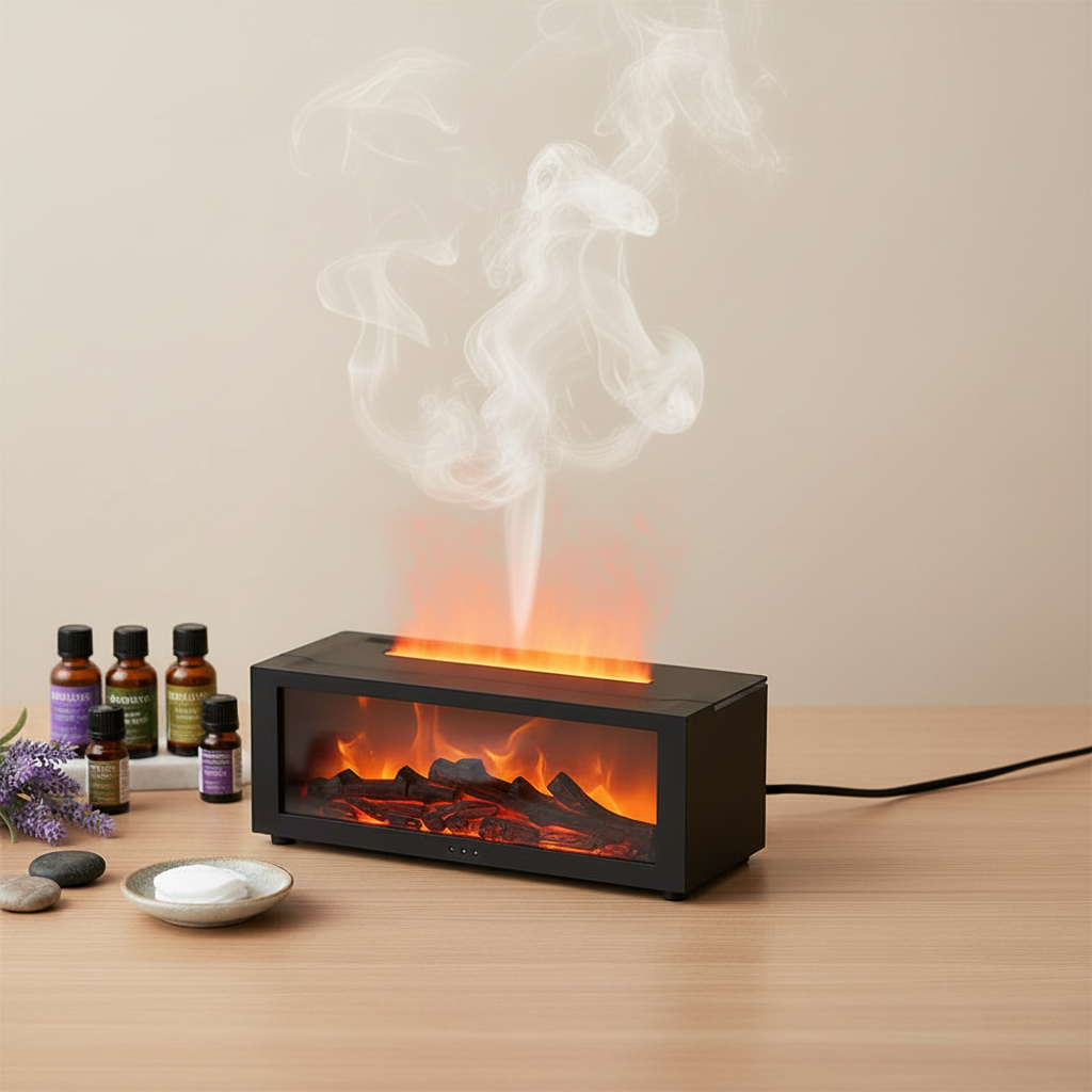 Flame Home Aromatherapy Diffuser - Essential Oil Humidifier