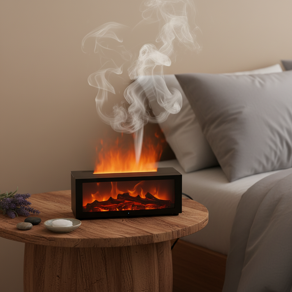 Flame Home Aromatherapy Diffuser - Essential Oil Humidifier