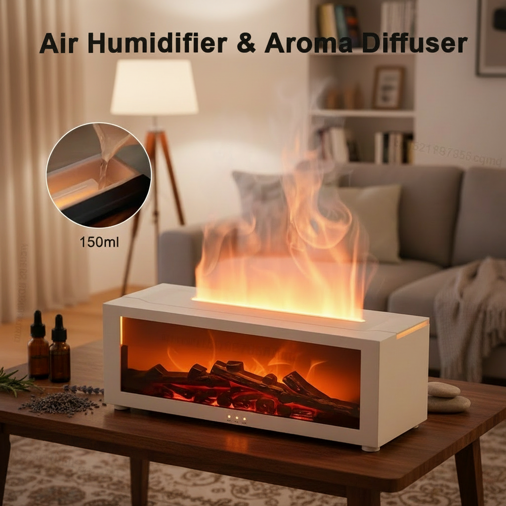 Flame Home Aromatherapy Diffuser - Essential Oil Humidifier