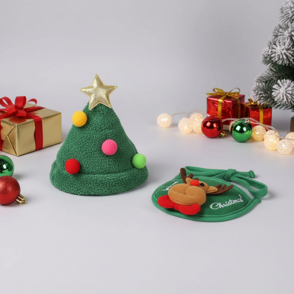 Pet Christmas Costume Set